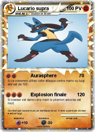 Pokemon Lucario supra