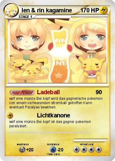 Pokemon len & rin kagamine