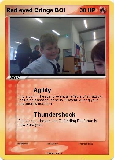 Pokemon Red eyed Cringe BOI