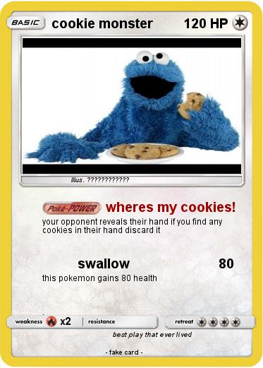 Pokemon cookie monster
