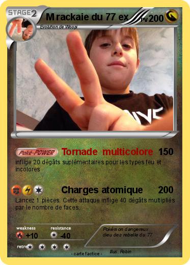 Pokemon M rackaie du 77 ex