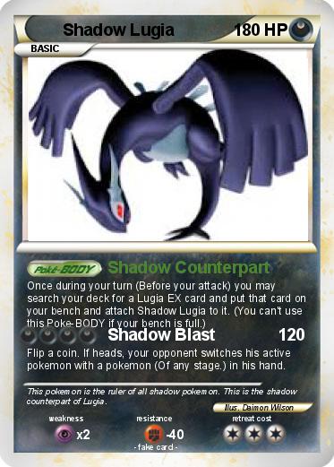 Pokemon Shadow Lugia