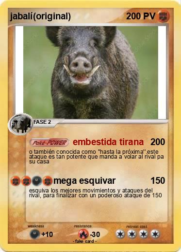 Pokemon jabalí(original)