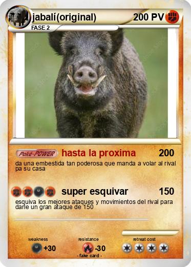 Pokemon jabalí(original)