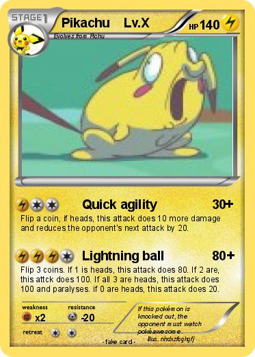 Pokemon Pikachu    Lv.X