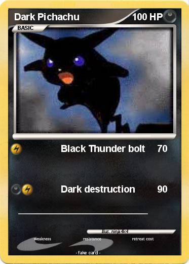 Pokemon Dark Pichachu
