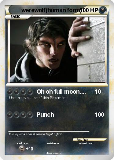 Pokemon werewolf(human form)
