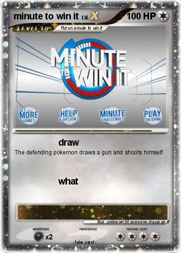 Pokemon minute to win it