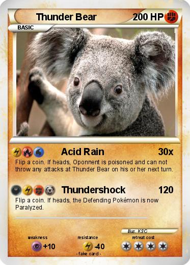 Pokemon Thunder Bear