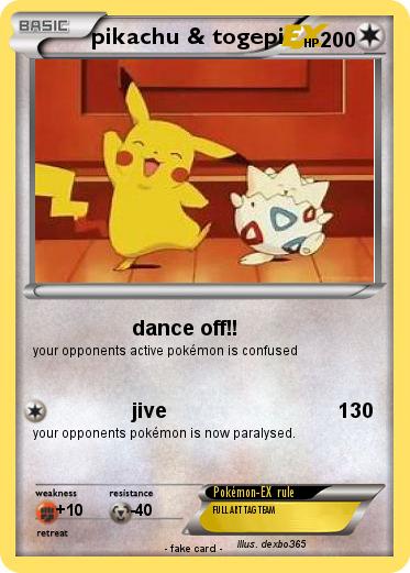 Pokemon pikachu & togepi
