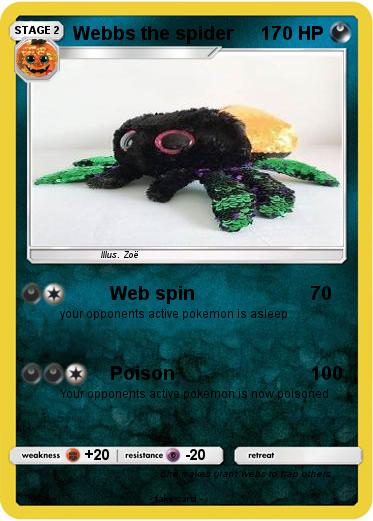 Pokemon Webbs the spider