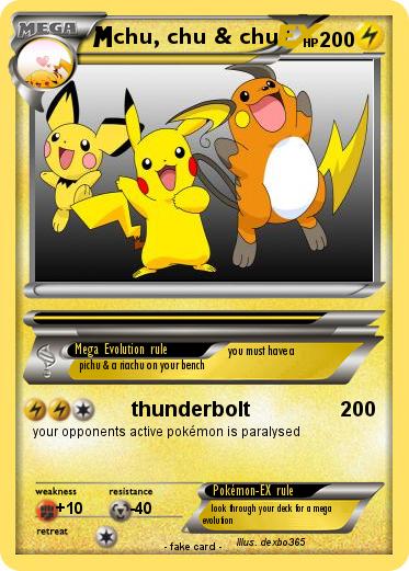 Pokemon chu, chu & chu