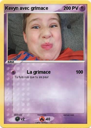 Pokemon Kevyn avec grimace