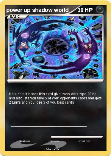 Pokemon power up shadow world