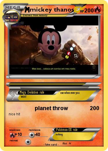 Pokemon mickey thanos