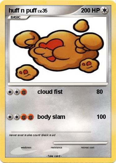 Pokemon huff n puff