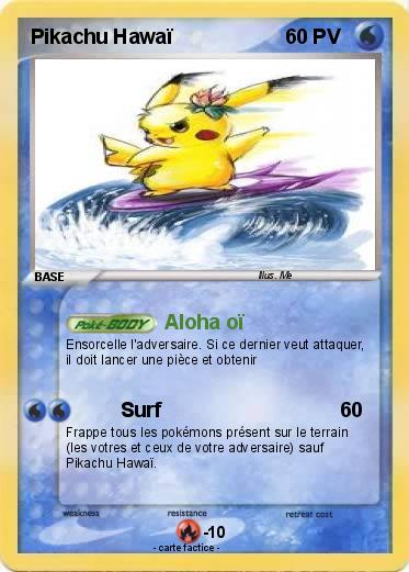 Pokemon Pikachu Hawaï