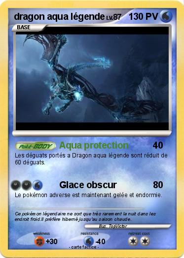 Pokemon dragon aqua légende