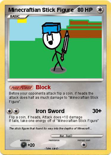 Pokemon Minecraftian Stick Figure