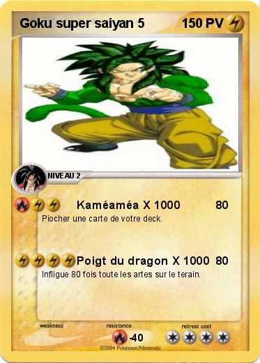 Pokemon Goku super saiyan 5