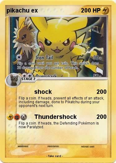 Pokemon pikachu ex