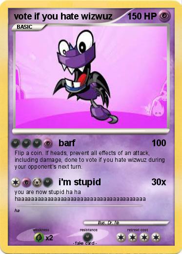 Pokemon vote if you hate wizwuz