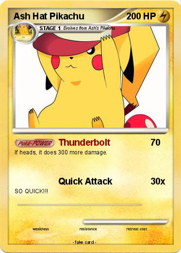 Pokemon Ash Hat Pikachu