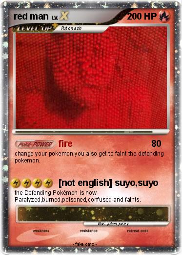 Pokemon red man