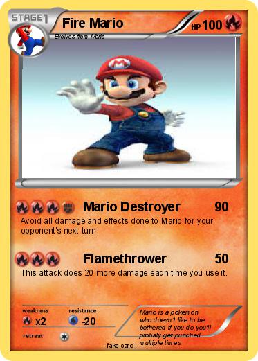 Pokemon Fire Mario