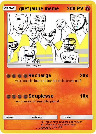 Pokemon gilet jaune meme