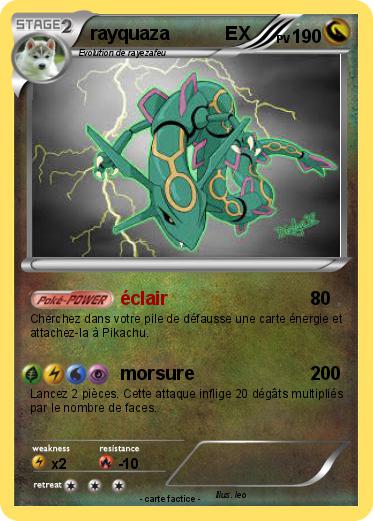 Pokemon rayquaza           EX