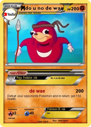 Pokemon do u no de wae