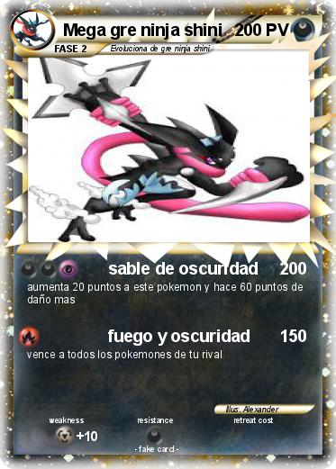 Pokemon Mega gre ninja shini