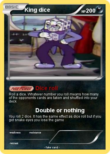 Pokemon King dice