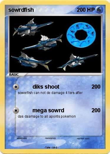 Pokemon sowrdfish