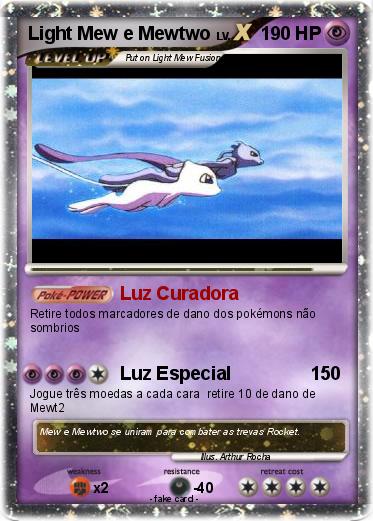 Pokemon Light Mew e Mewtwo