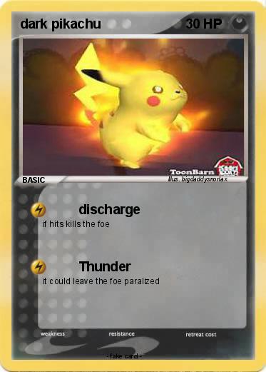 Pokemon dark pikachu