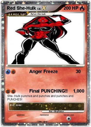 Pokemon Red She-Hulk