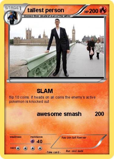 Pokemon tallest person