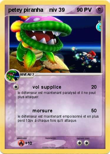 Pokemon petey piranha    niv 39