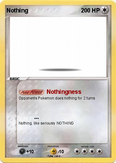 Pokemon Nothing