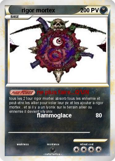 Pokemon rigor mortex