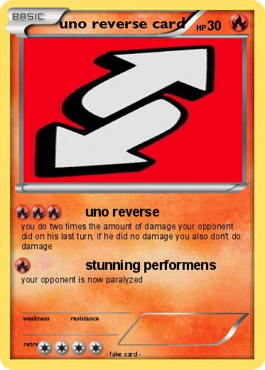 Pokemon uno reverse card