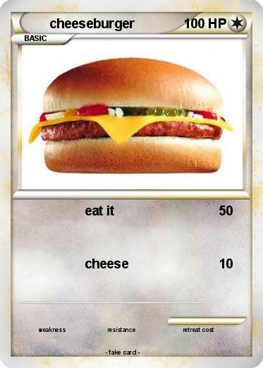Pokemon cheeseburger