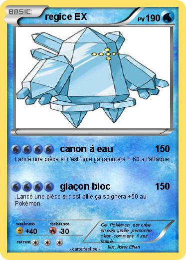 Pokemon regice EX