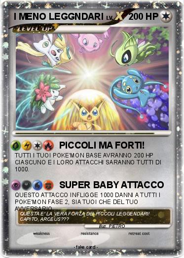 Pokemon I MENO LEGGNDARI