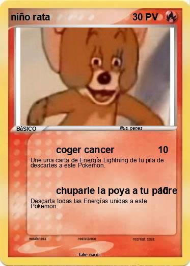 Pokemon niño rata