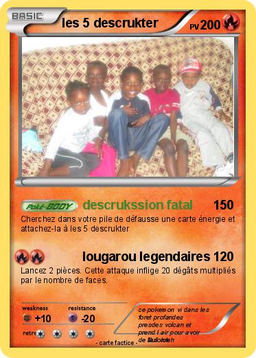Pokemon les 5 descrukter