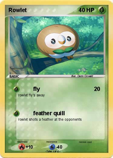 Pokemon Rowlet