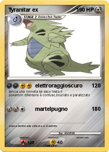 Pokemon Tyranitar ex